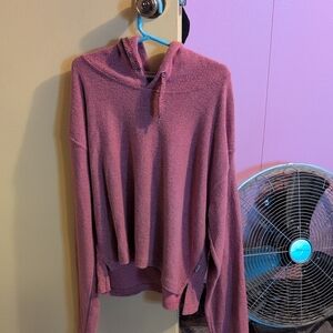 Elegant Mauve Women's Cowl Neck Sweater